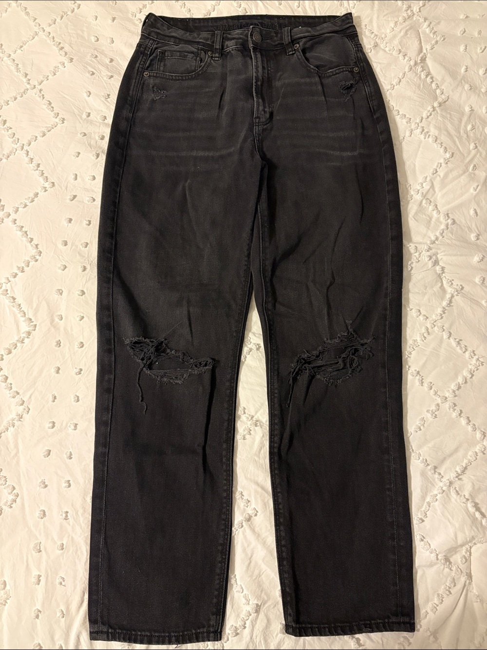 American Eagle High Rise Straight Leg Jeans
